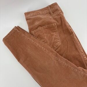 Talbots Women's Corduroy Pants Size 6 High Rise Copper‎ Brown Cotton Blend